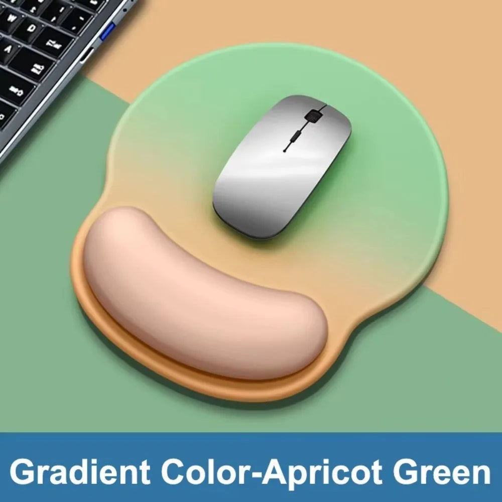 Gradient Mouse Pad with Wrist Rest & Non-Slip Rubber Base