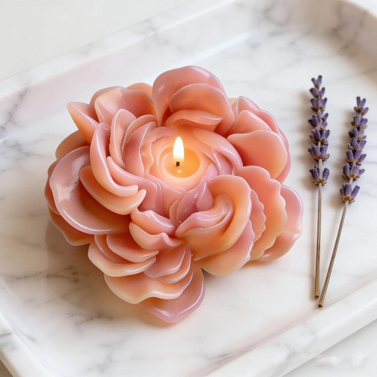 3D Flower Silicone Mold – DIY Candle Soap Resin Chocolate
