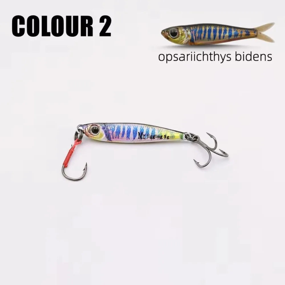 Micro Jig Fishing Lures 1.5g/3g/5g – 3D Bionic Spoon Bait