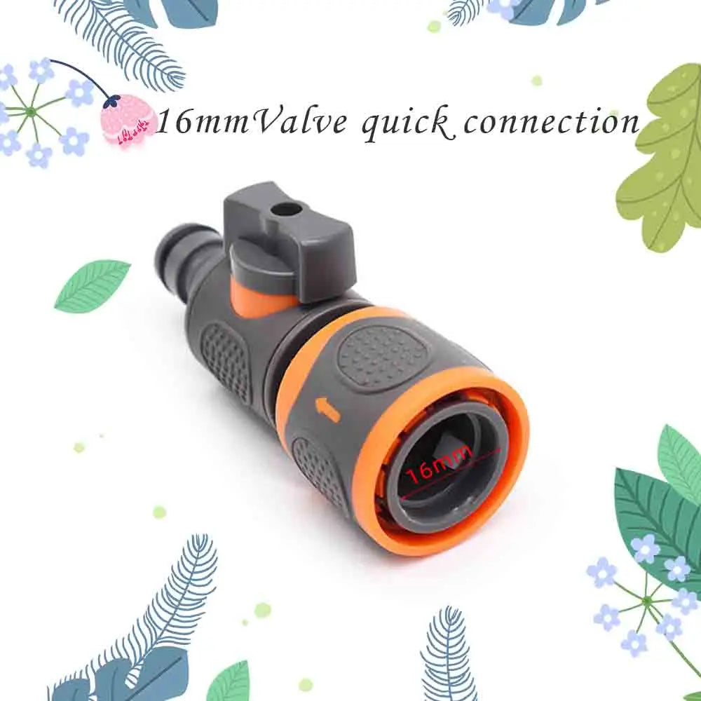 Garden Hose Quick Connector 1/2" 3/4" 1" On/Off Tap Valve