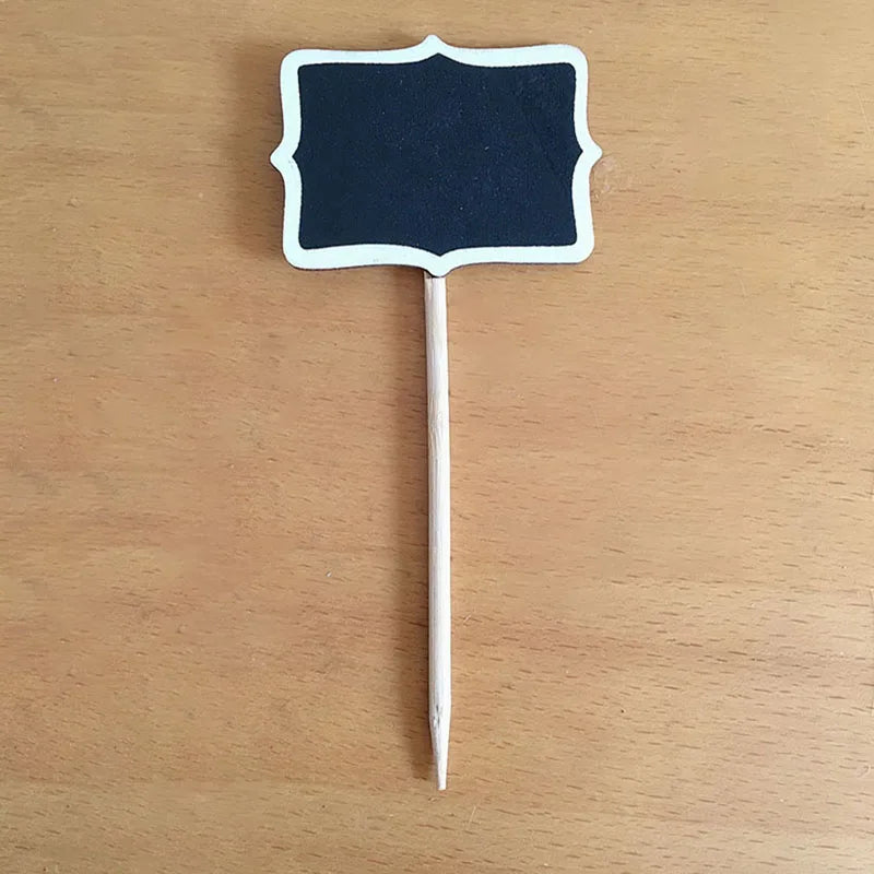 Mini Chalkboard Garden Markers & Party Labels – 10-Pack
