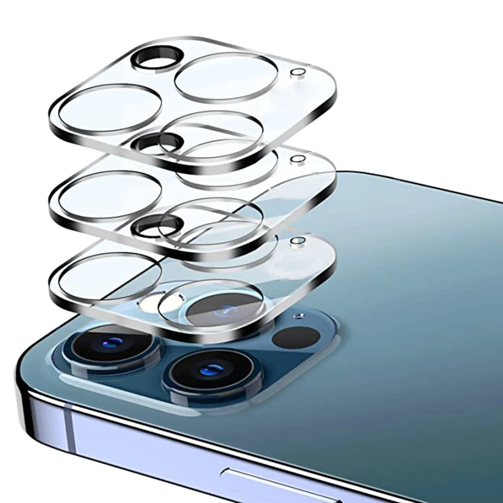 Tempered Glass Camera Lens Protector for iPhone 11–15 Series