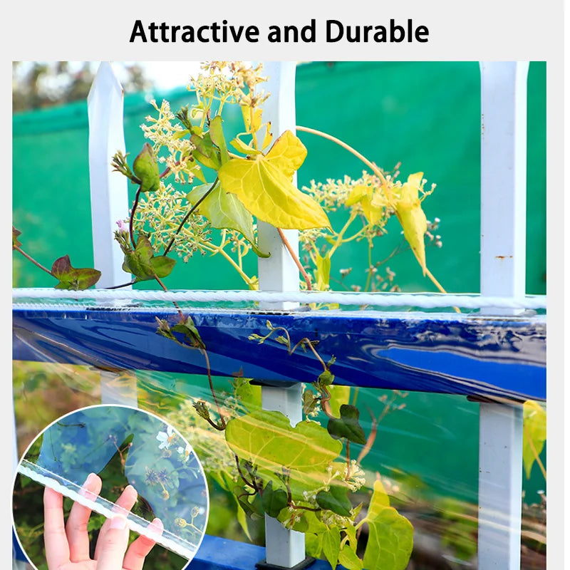 Transparent PVC Tarp – Clear Waterproof Rain Cover Curtain