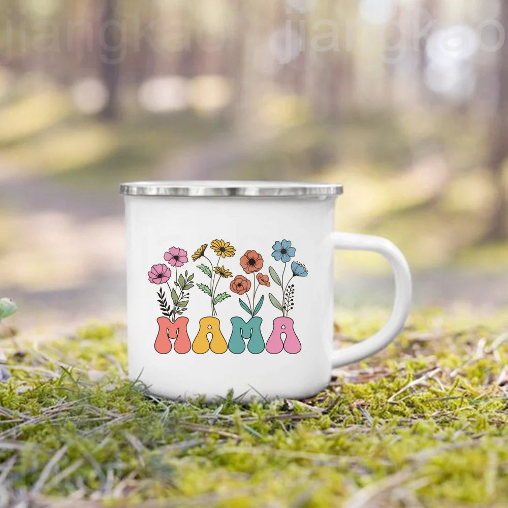 Tía Spanish Floral Enamel Mug – Aunt Birthday Gift