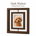 Double-Sided Rotating 7" Wooden Pet Photo Frame | Paw Print