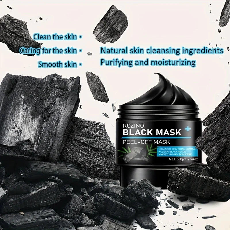 ROZINO Bamboo Charcoal Peel-Off Mask – Oil Control 50g
