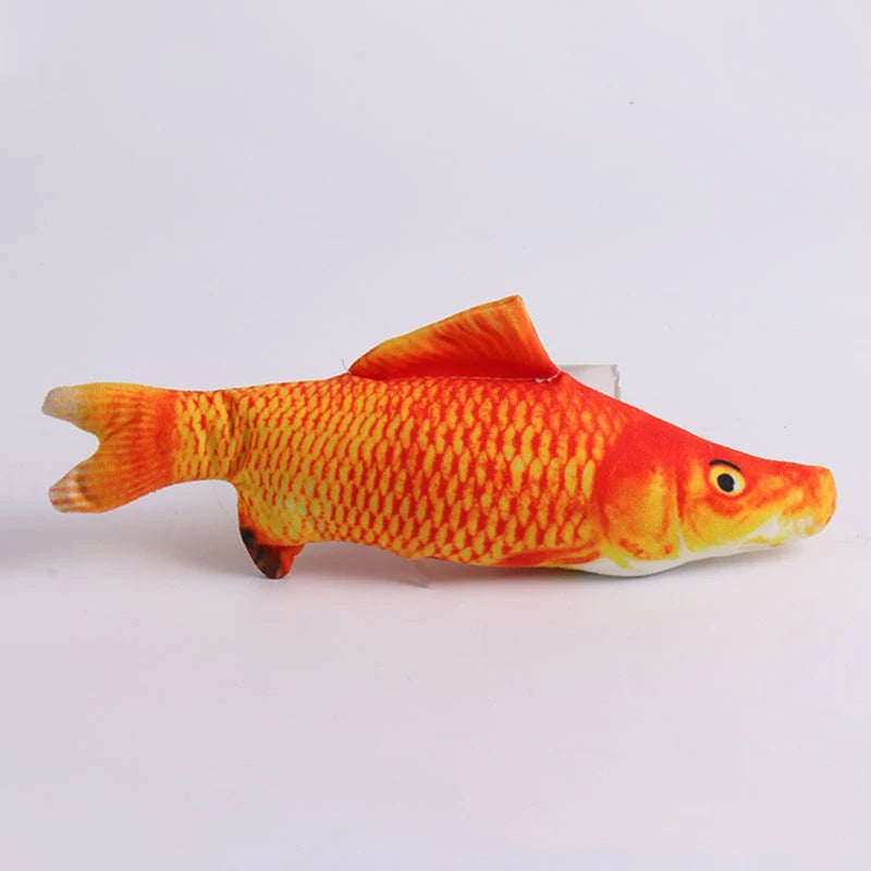 Catnip Plush Fish Toy – Soft Linen Chew Toy for Cats