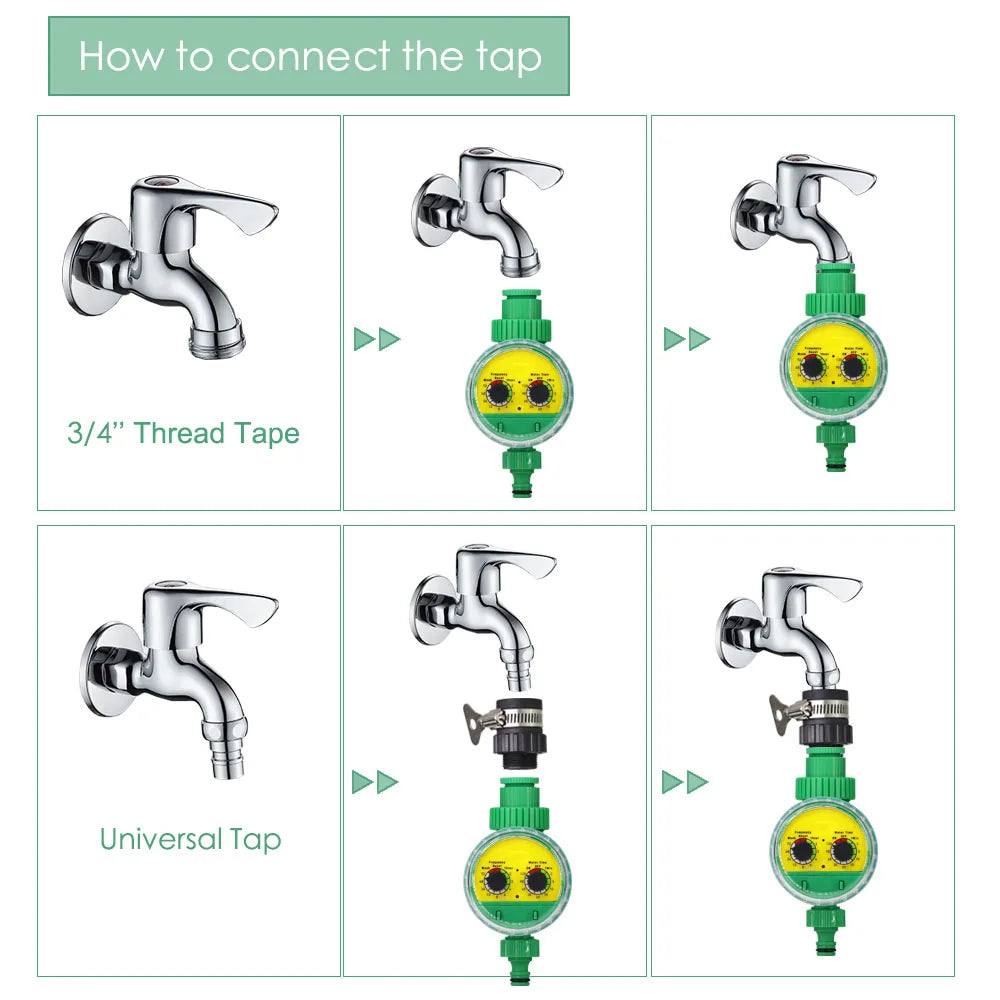 Programmable Garden Water Timer – Auto Faucet Hose Controller