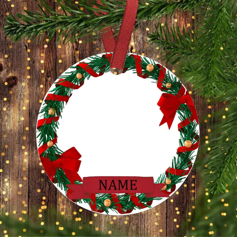 Personalized Baby's 1st Christmas Ceramic Photo Ornament