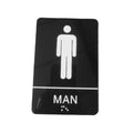 Self-Adhesive Acrylic Restroom Sign | Wall & Door Plaque