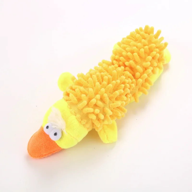 Squeaky Plush Pet Toy – Cute Hippo & Pig Design for Dogs