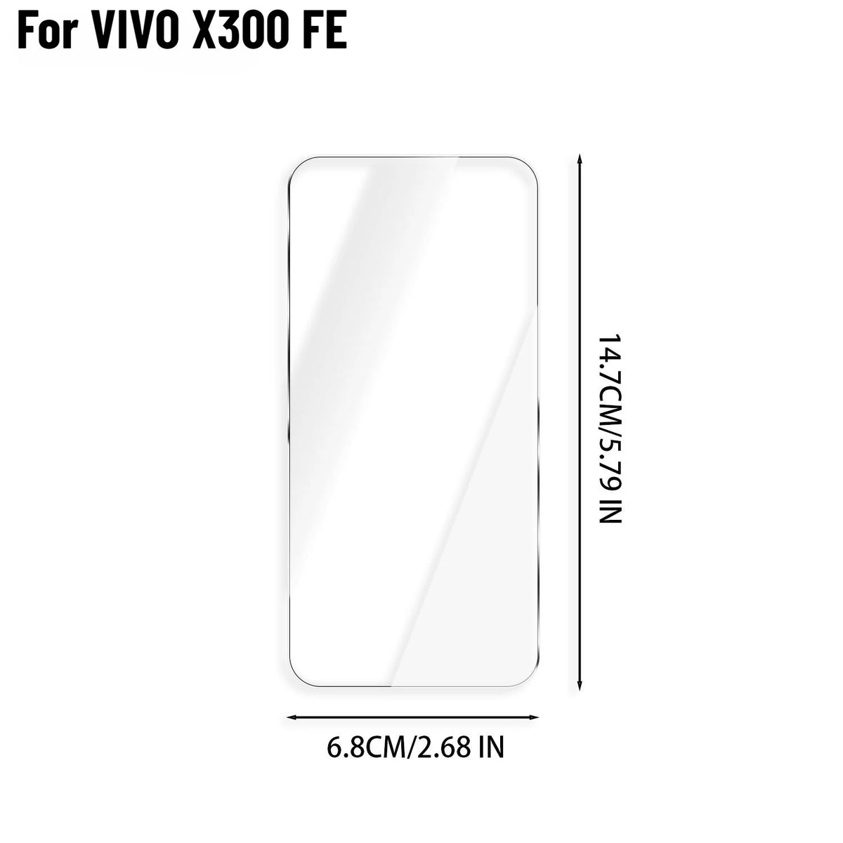 VIVO X300 FE Tempered Glass Screen Protector – Full Cover HD