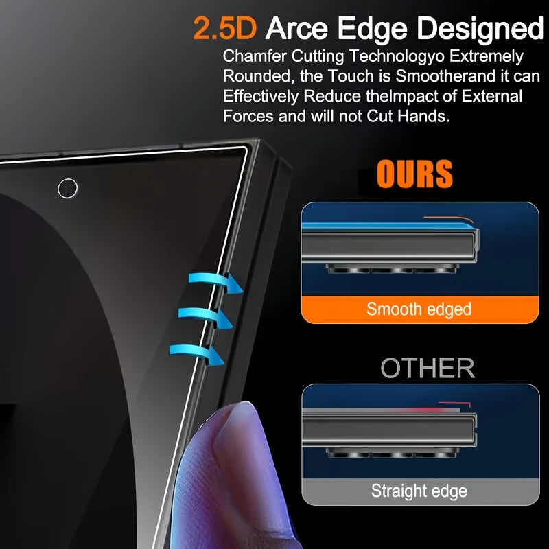 Anti-Spy Tempered Glass Screen Protector – Samsung S21–S26