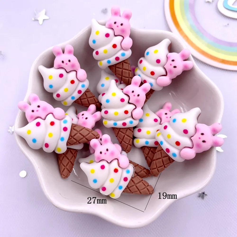 12PCS Resin 3D Flatback Figurines – DIY Scrapbooking Crafts