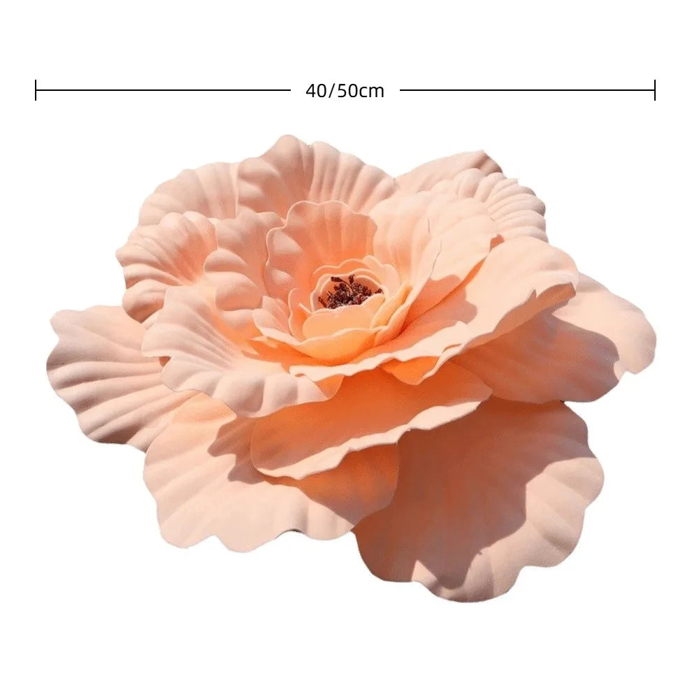 Giant Artificial PE Peony Flower Head 40/50cm | Photo Prop