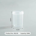 Refillable PP Sealed Jars 20–50ml | Travel Cosmetic Containers