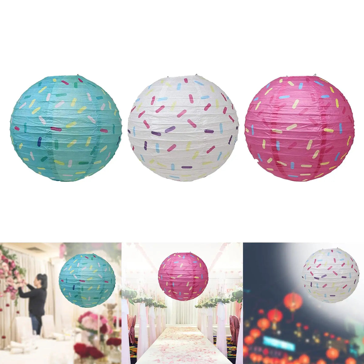 Round Paper Lanterns – Oriental Party & Wedding Decorations