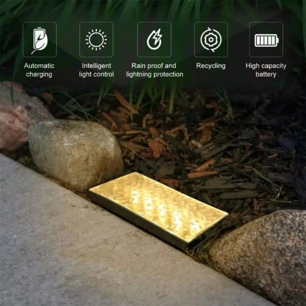 Solar Brick LED Paver Light – Waterproof Outdoor Landscape
