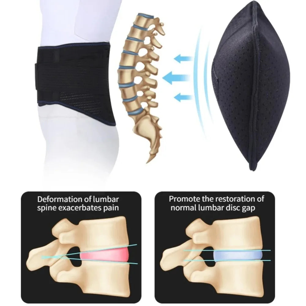 Inflatable Lumbar Support Cushion | Adjustable Air Pressure