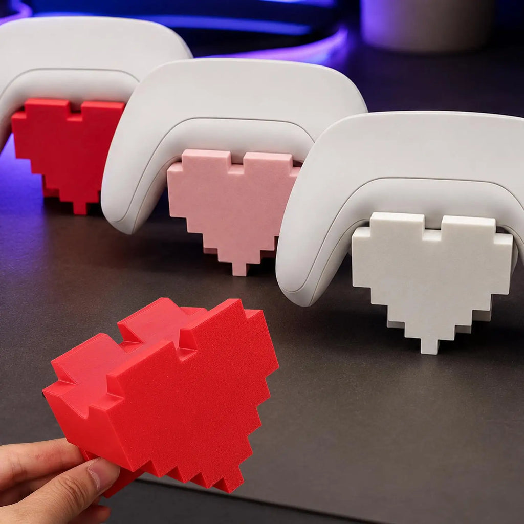 Retro Pixel Heart Game Controller Stand – PS5/PS4/Switch Pro
