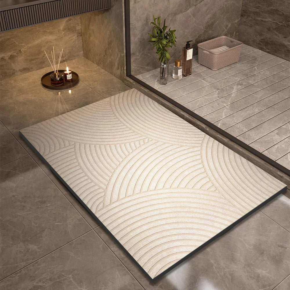 Super Absorbent Anti-Slip Bath Mat | Quick Dry Diatom Mud Rug