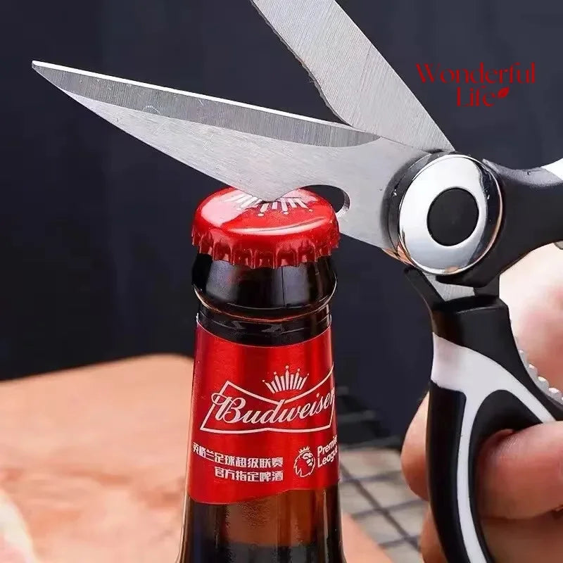 Multi-Function Stainless Steel Kitchen Scissors & Shears