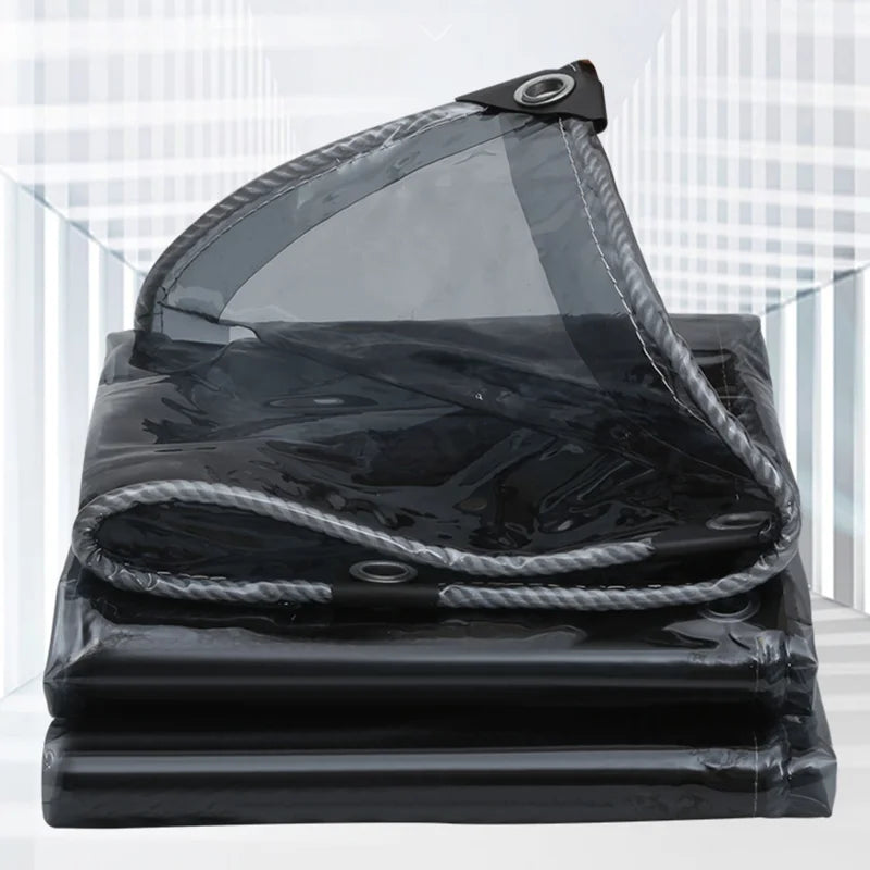 0.35mm Transparent PVC Tarpaulin – Waterproof Outdoor Cover
