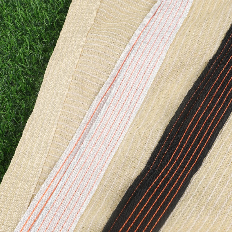 Light Beige HDPE Shade Net | 85% UV Sun Shading Cloth