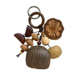 Handmade Natural Nut Shell Hanging Bell Pendant | 13cm