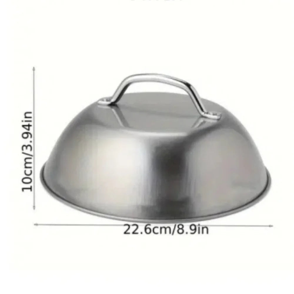 Stainless Steel Cheese Melting Dome & Pot Lid – 6" or 9"