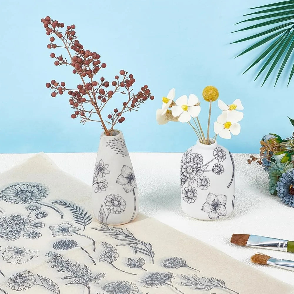 Sunflower Ceramic Underglaze Transfer Decals – 4 Sheets