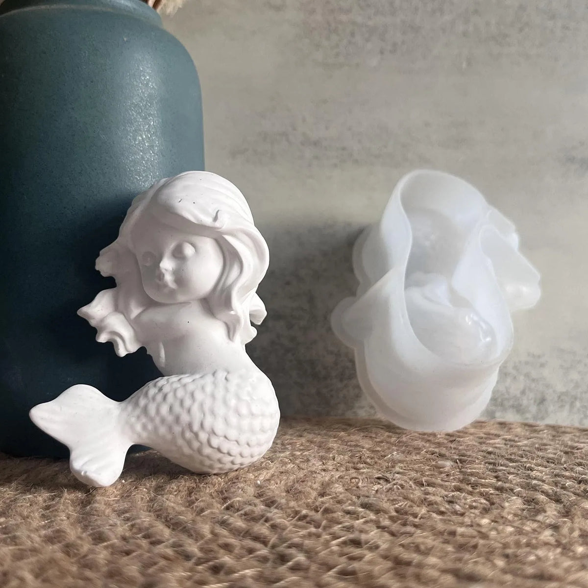 3D Mermaid Silicone Mold – Resin, Soap & Cake Decorating