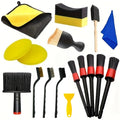 Car Cleaning Care Set – Brush, Waxing Sponge & Wash Cloth