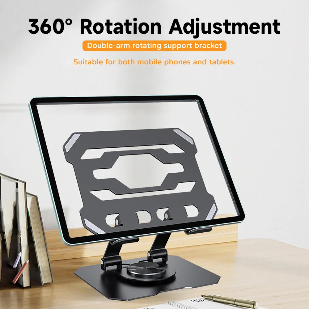 360° Rotating Tablet Stand – Adjustable Desk Holder for iPad & Phone