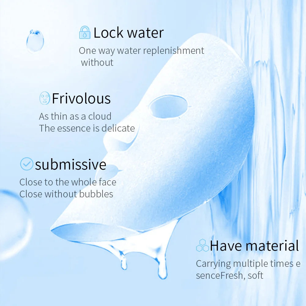 20-Pack Centella Collagen Sheet Masks – Hyaluronic Acid & Vitamin C