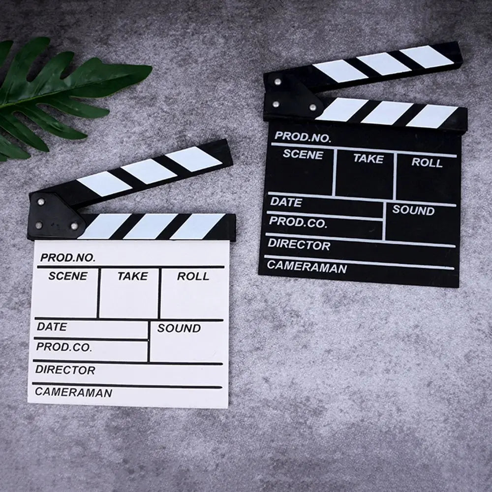 Wooden Director's Clapperboard 30x27cm – Chalk Film Clapboard