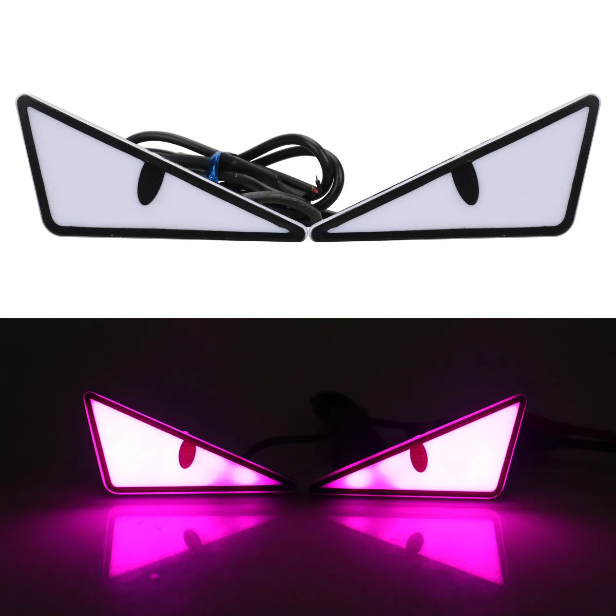2-Pack LED Demon Eye Headlight Accent Lights – Car & Motorcycle