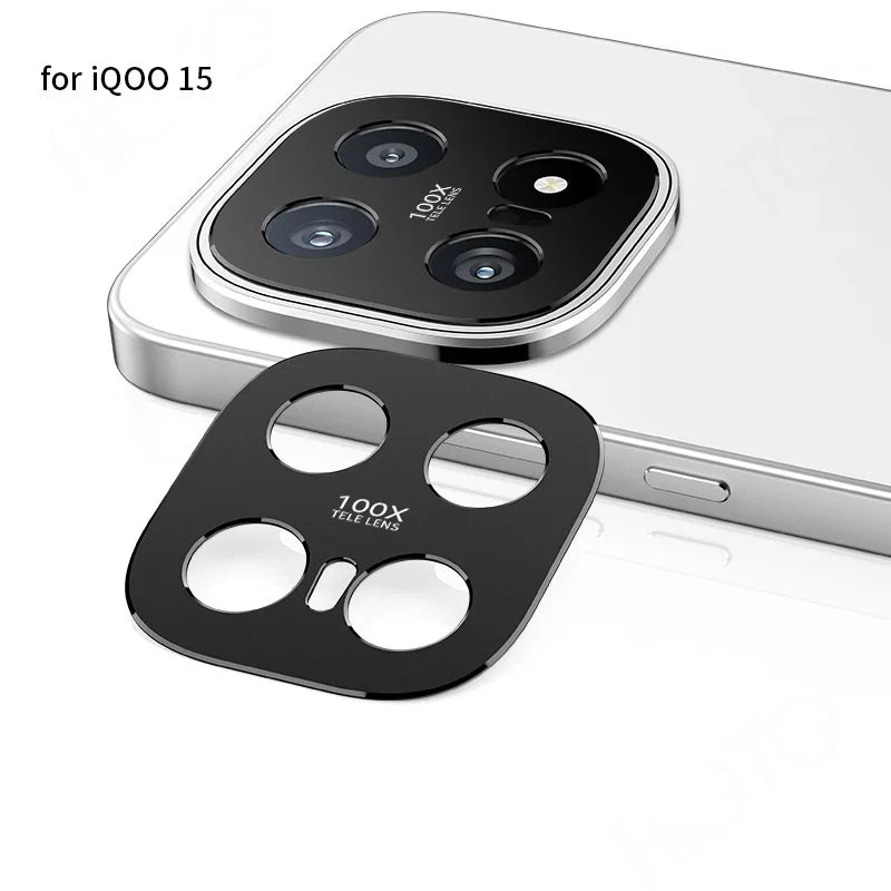Vivo iQOO 15 Camera Bezel Matte Metal Lens Protector Cover