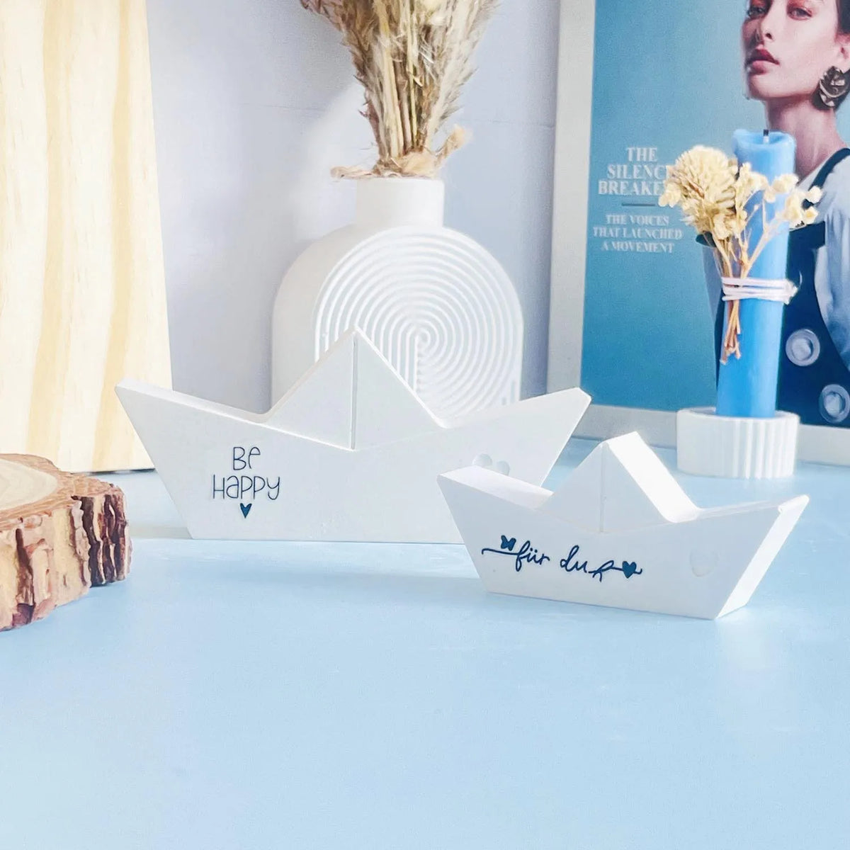 3D Paper Boat Silicone Mold – Candle, Resin & Plaster DIY