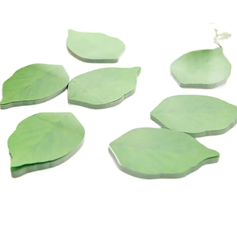 Leaf Shaped Sticky Notes – Self-Adhesive Memo Pad 50 Sheets