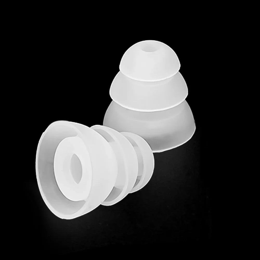 Three-Layer Silicone Eartips S/M/L – Replacement Earbuds Cap