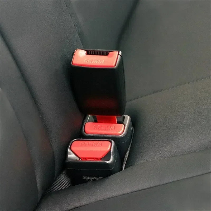Universal Car Seat Belt Extender Buckle – 2-Piece Anti-Pinch