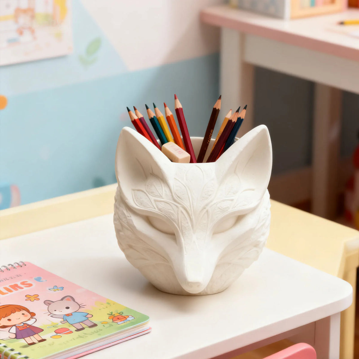 Fox Flower Pot Silicone Mold – Candle & Resin DIY Craft