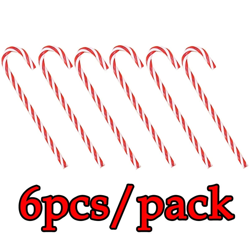 6-Pack Candy Cane Christmas Tree Ornaments | Holiday Decor
