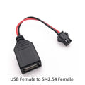 10cm USB to SM2.54-2P Charging Cable for RC Cars & Boats