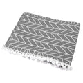 Cotton Linen Dustproof Appliance Cover – Gray & White Plaid