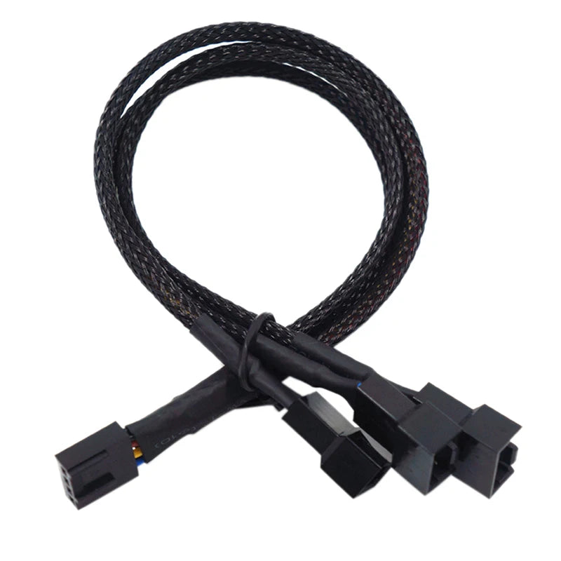 4-Pin PWM Fan Splitter Cable 1 to 4 Ways – 27cm Extension