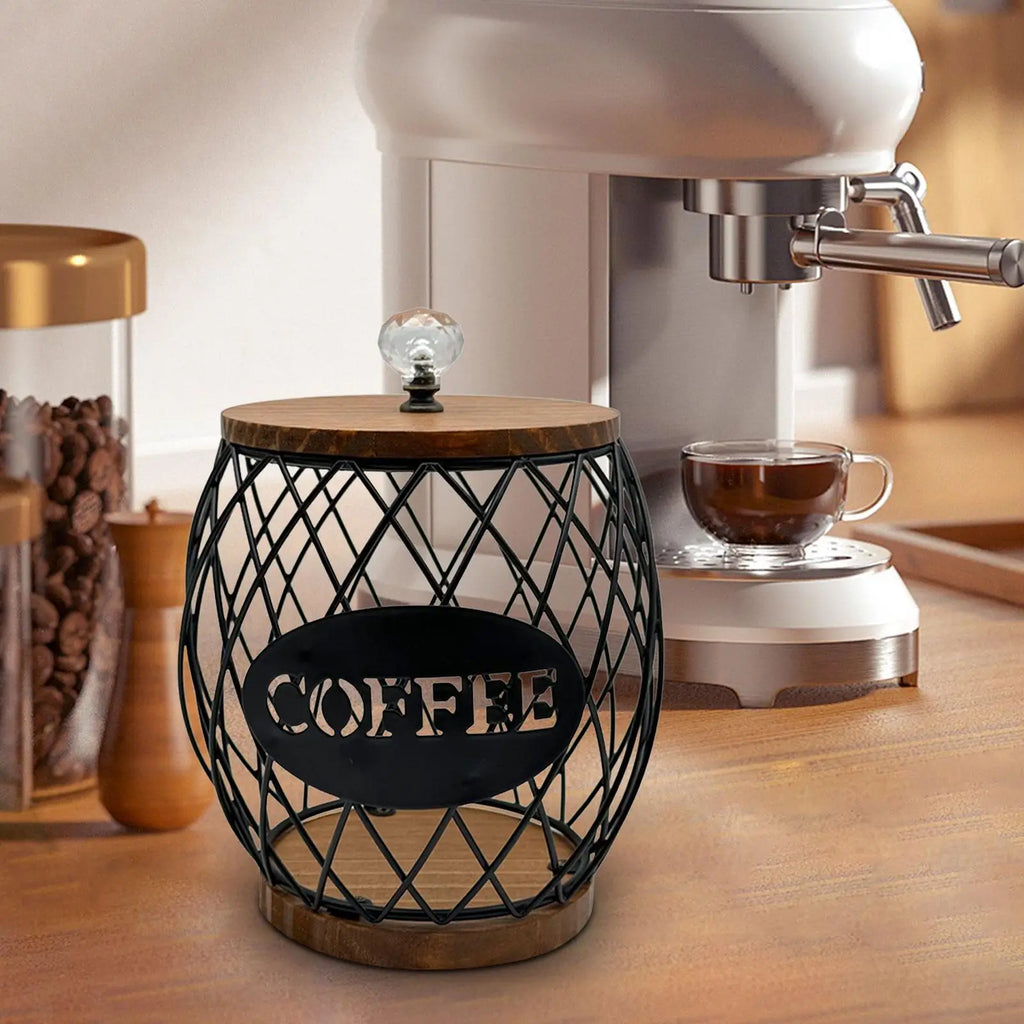 Kesoto Coffee Pod Holder Organizer – Large Capacity Basket