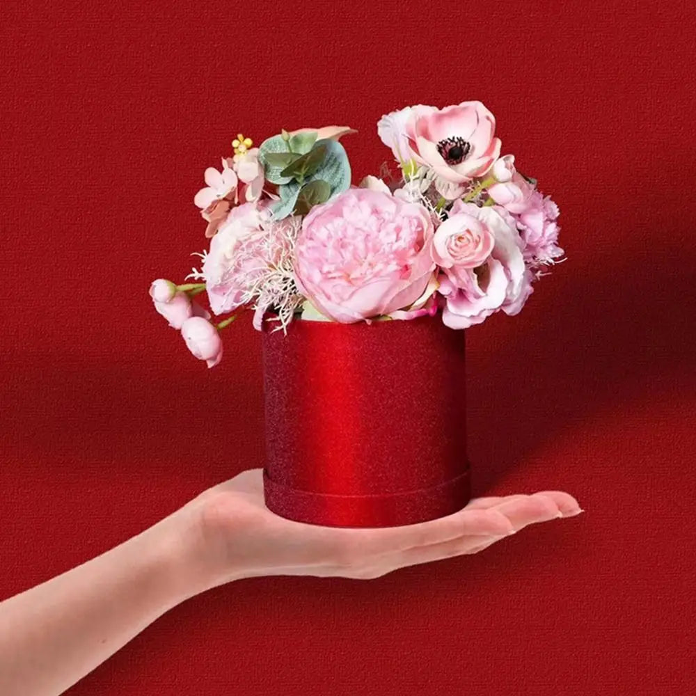 Flower Gift Box Paper Basket Rose Wrapping – 7 Styles