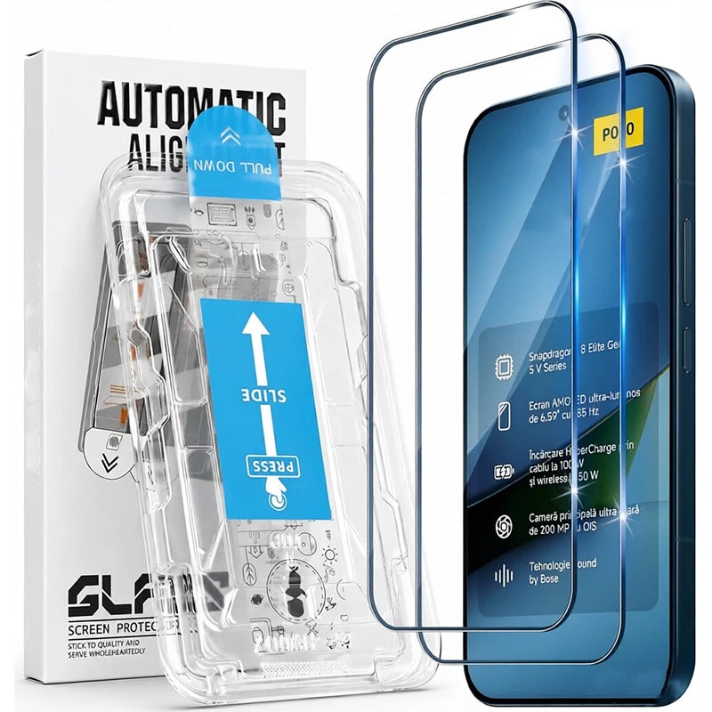 Xiaomi POCO F9 Pro/Ultra Tempered Glass Screen Protector Kit